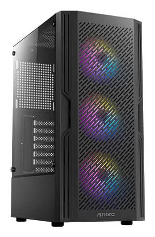 Antec AX20 Mid Tower ATX Case Tempered Glass - Black