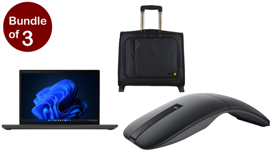 GiGate Bundle,Lenovo ThinkPad P14s Workstation Intel Core I7 16GB RAM 1TB SSD 14" Black+Tech Air 15.6" Trolley Case Black+DELL Bluetooth Travel Mouse Black