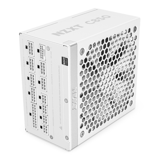 NZXT C850 Fully Modular Cybernetics A- 80 Plus Gold ATX 3.1 White PSU - PA-8G2BW-UK