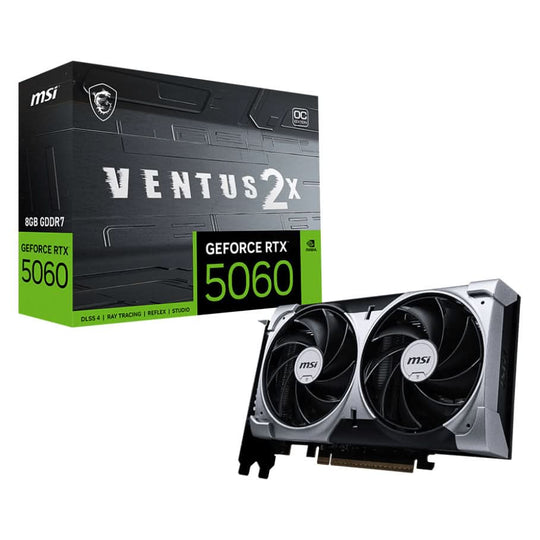 MSI GeForce RTX 5060 Ventus 2X OC 8GB GDDR7 2527 MHz Graphics Card