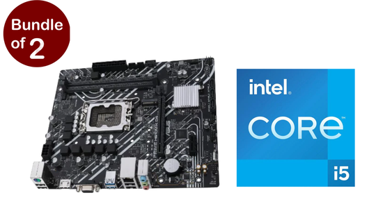 GiGate Bandle,ASUS PRIME H610M-K D4 Motherboard Intel LGA 1700 DDR4+Intel Core I5-12400F Processor 18 MB Smart Cache