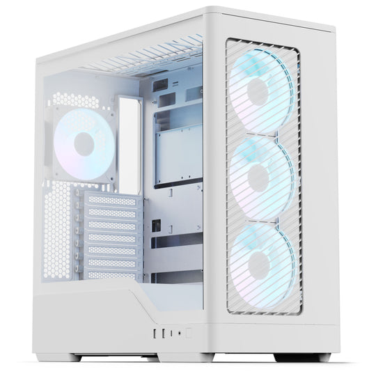 Aerocool D520A Mid Tower Case - White