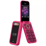 Nokia 2660 Flip Mobile Phone, 2.8 Inch, 48MB RAM, 128MB Storage, Dual SIM, 4G - Pink