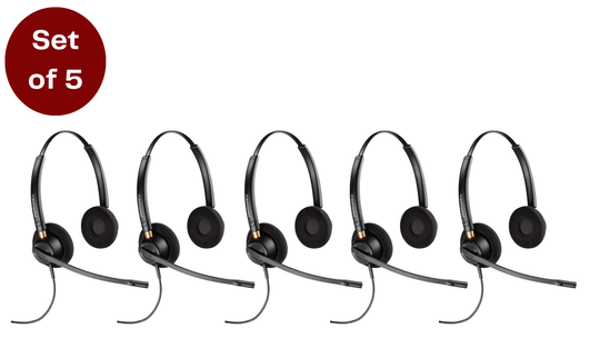 GiGate Bundle, POLY EncorePro HW520 Headset Wired Head-Band Office/Call Center Black