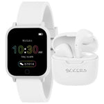 Tikkers Teen Series 10 White Smart Watch Wireless Earbud Set