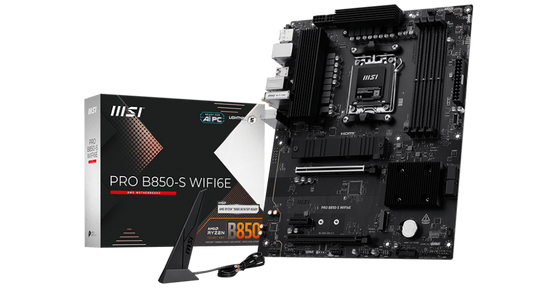 MSI PRO B850-S WIFI6E Socket AM5 DDR5 ATX Motherboard