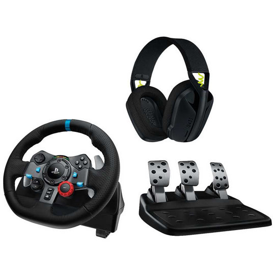 Logitech G29 Steering Wheel + G435 Headset Bundle PS & PC