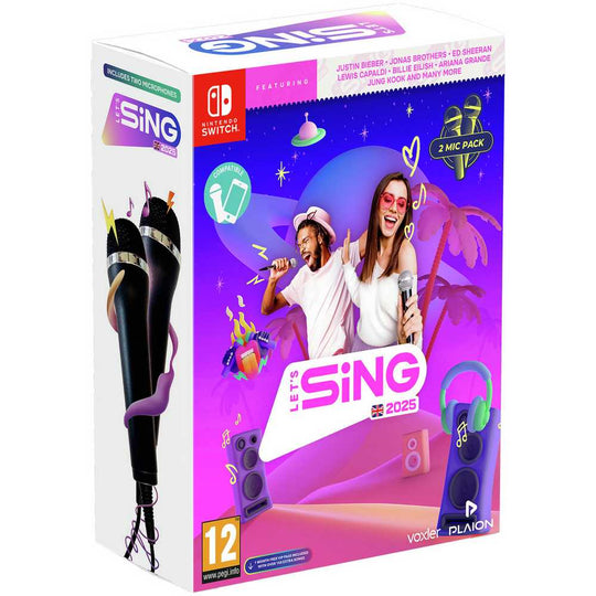 Let's Sing 2025 Nintendo Switch Game With 2 Mics