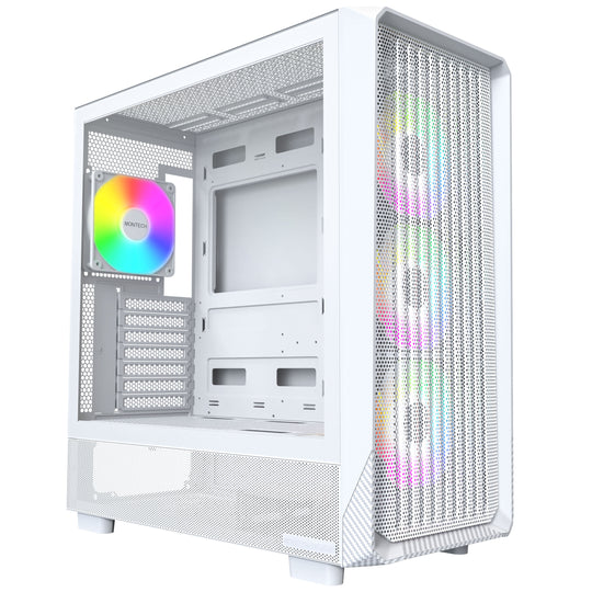 Montech X5 Midi-Tower Midi-Tower EATX ARGB Case - White