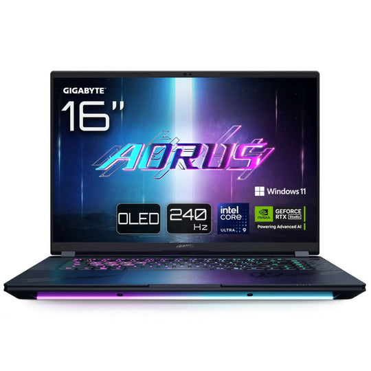 Gigabyte - AORUS MASTER 16 + RTX 5080 + Gaming Laptop - Intel Core Ultra 9 275HX - NVIDIA RTX 5080 - 32GB RAM - 2TB SSD - 16" WQXGA 240Hz OLED - Windows 11 Pro