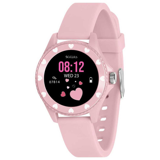 Tikkers Kids Series 34 Pink Silicone Strap Smart Watch