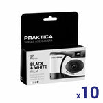 Praktica Single Use 27 Shots Black & White Camera - 10 Pack