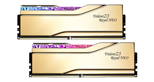 G.Skill Trident Z5 Royal NEO RGB EXPO 32GB (2x16GB) DDR5 PC5-48000C28 6000MHz - Gold