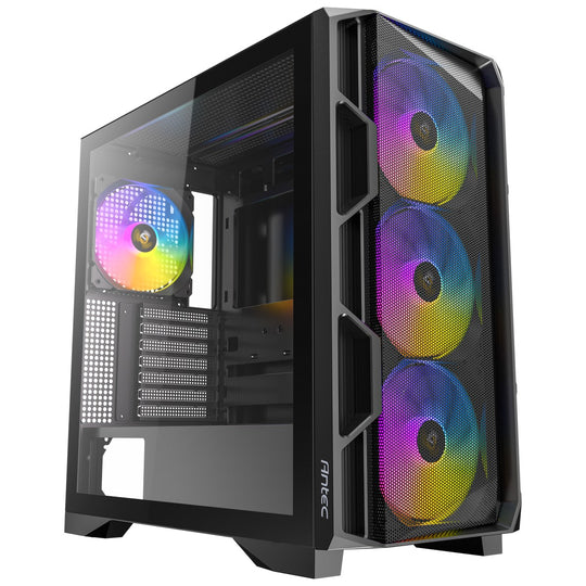 Antec AX-1000 ARGB Mid Tower Mesh Airflow Case - Black