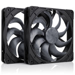 Noctua NF-A14x25 G2 PWM Sx2-PP Chromax Black Fan - 140mm
