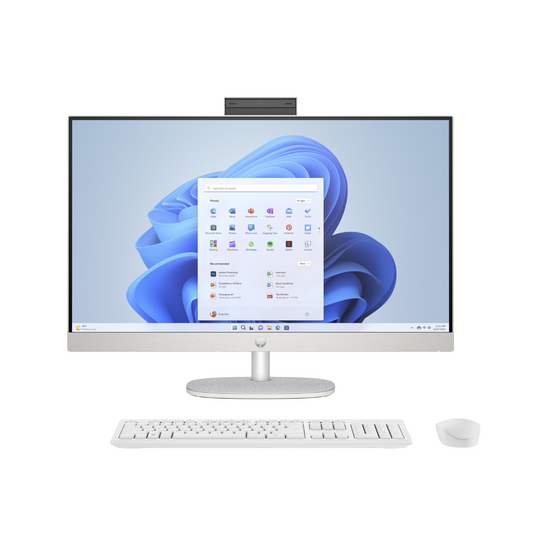 HP 27-cr0016na All-in-One PC AMD Ryzen 5 7520U 16GB RAM 512GB SSD 27 Inch Windows 11 White
