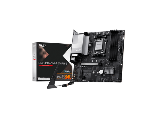 MSI Pro B840M-P WIFI6E AM5 Micro-ATX Motherboard