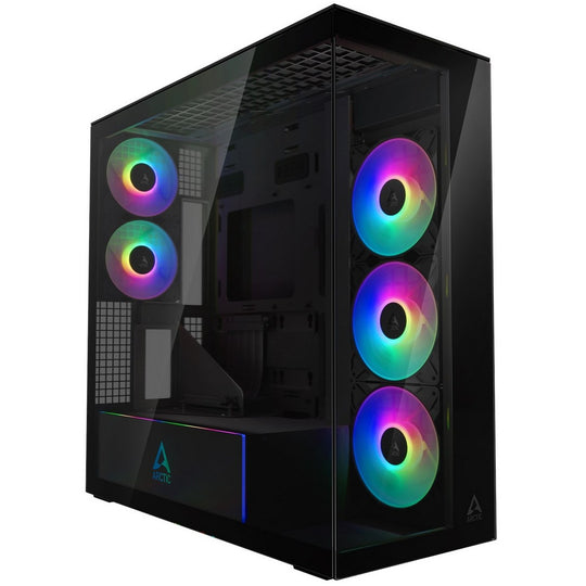 Arctic Xtender ARGB Glass Vertical GPU Mount Mid-Tower E-ATX Case - Mirror Black