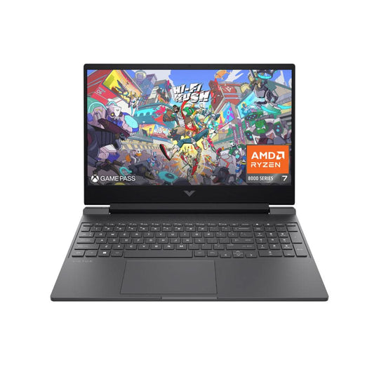 HP - Victus 15-fb2006na + Gaming Laptop - AMD Ryzen 7 8845HS - RTX 4060 8GB - 16GB RAM - 512GB SSD - 15.6" FHD 144Hz - Windows 11 - Black