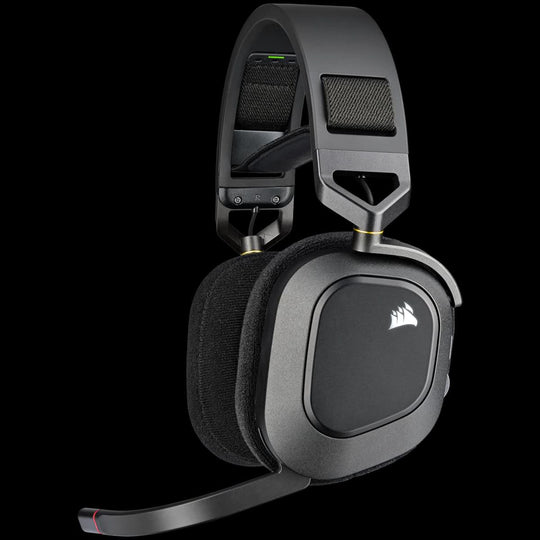 Corsair HS80 RGB Wireless - Over Ear Gaming Headset with Mic - Black