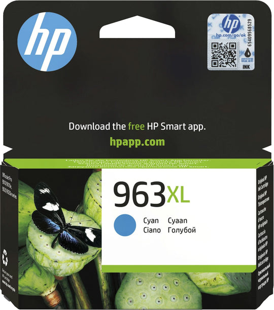 HP 3JA27AE/963XL Ink cartridge cyan high-capacity, 1.6K pages 22.77ml for HP OJ Pro 9010/e/9020/9020 e