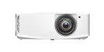 Optoma 4K400STx data projector Short throw projector 4000 ANSI lumens DLP UHD 4K (3840x2160) 3D White