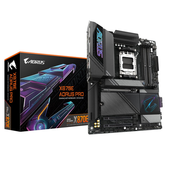 GIGABYTE X870E AORUS PRO Motherboard - Supports AMD Ryzen 9000 CPUs, 16+2+2 Phases Digital VRM, up to 8000MHz DDR5 (OC), 3xPCIe 5.0 + 1xPCIe 4.0,Wi-Fi 7, 2.5GbE LAN, USB 4 (Copy)