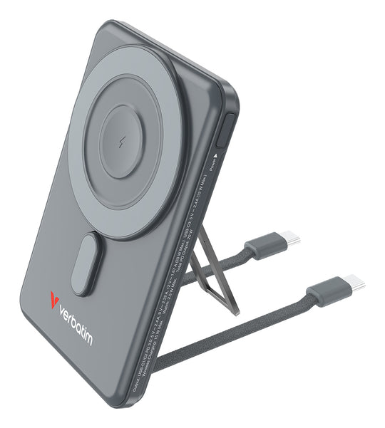 Verbatim Charge'n'Go 2C Power Bank 5000 mAh Wireless USB-C Grey