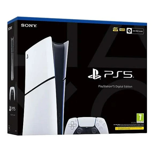 PlayStation 5 Digital Edition Model Group Slim Gaming Console, 1TB, White