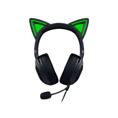Razer Kraken Kitty V2 - Wired RGB Gaming Headset with Boom Mic - Black