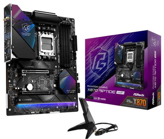 ASRock X870 Riptide WiFi, AMD, AM5, DDR5, ATX Motherboard