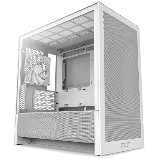 NZXT H3 Flow Micro ATX Airflow Case - White