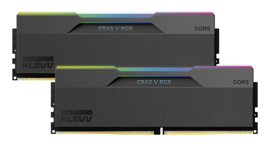 KLEVV CRAS V RGB 32GB (2x16GB) 6000MHz C30 DDR5 Dual Channel Kit - Black