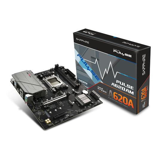 Sapphire Pulse A620AM (Socket AM5) DDR5 Micro-ATX Motherboard