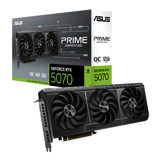ASUS PRIME GeForce RTX 5070 12GB GDDR7 2630 MHz OC Edition Graphics Card