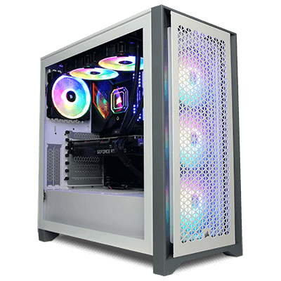 GIGATE Gaming Desktop, AMD Ryzen 9 7950X 3D, Nvidia RTX 4080 16GB OC Edition, RAM 64GB , 2TB SSD, OS, White