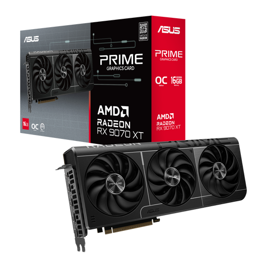 Asus Radeon RX 9070 XT Prime OC 16GB GDDR6 Graphics Card
