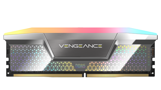 Corsair Vengeance RGB DDR5 CUDIMM 48GB (2x24GB) DDR5 8000MHz C38 Dual Channel Kit - Silver