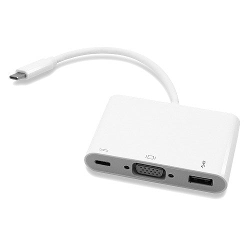 Cablenet 24-0301 USB 3.1-C to SVGA USB 3.0 Type-A Active Adapter 20cm White