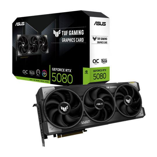 ASUS TUF Gaming GeForce RTX 5080 16GB GDDR7 OC Edition Graphics Card