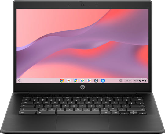 HP Fortis G1i 14 inch Chromebook Intel® N N150 35.6 cm (14") Touchscreen Full HD 8 GB LPDDR5x-SDRAM Wi-Fi 6E (802.11ax) ChromeOS Black