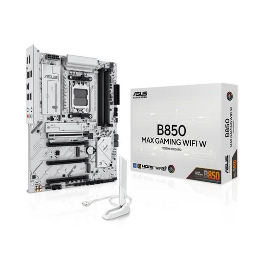 ASUS B850 MAX GAMING WIFI Socket AM5 ATX White Motherboard