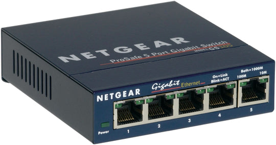 NETGEAR GS105 Unmanaged Gigabit Ethernet (10/100/1000) Blue GS105GE