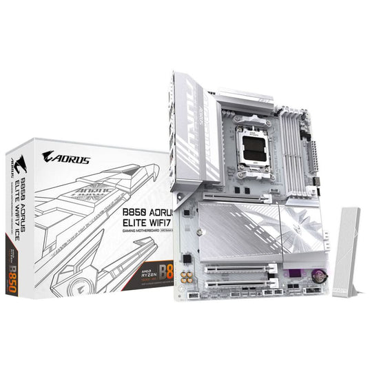 GIGABYTE B850 AORUS ELITE WIFI7 ICE Socket AM5 ATX White Motherboard
