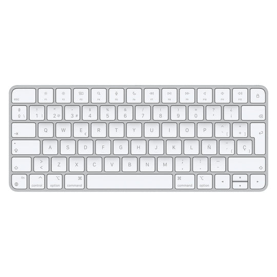 Apple Magic Keyboard - USB + Bluetooth Wireless Keyboard - Aluminium, White