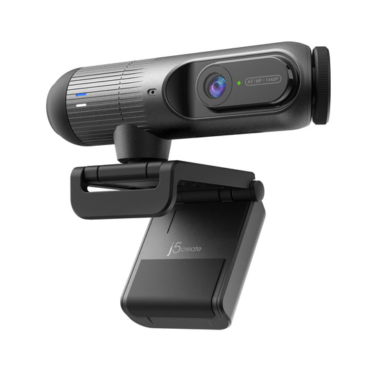 j5create JVU302 2K AI-Powered Webcam Auto-Focus USB-C Black