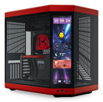 HYTE Y70 Touch Infinite Mid Tower ATX Case Tempered Glass Touchscreen - Black/Cherry