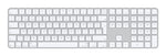 Apple Magic Keyboard with Touch ID - USB + Bluetooth Wireless Keyboard - QWERTY UK English - White