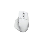 Logitech MX Master 3S for Mac Wireless Mouse, 2.4GHz RF & BT LE, 8000dpi Darkfield Optical Sensor, Quiet Click Butons, MagSpeed Electromagnetic Scrolling, Up to 70 Days Battery, Pale Gray | 910-006572