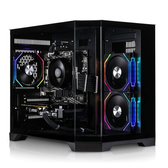 Mars - Ryzen 5000 Series + Ryzen 5 5500 + Desktop PC for Gaming - AMD Ryzen 5 5500 - AMD Radeon RX 7600 8GB - 16GB RAM - 512GB SSD - Midi Tower - Black